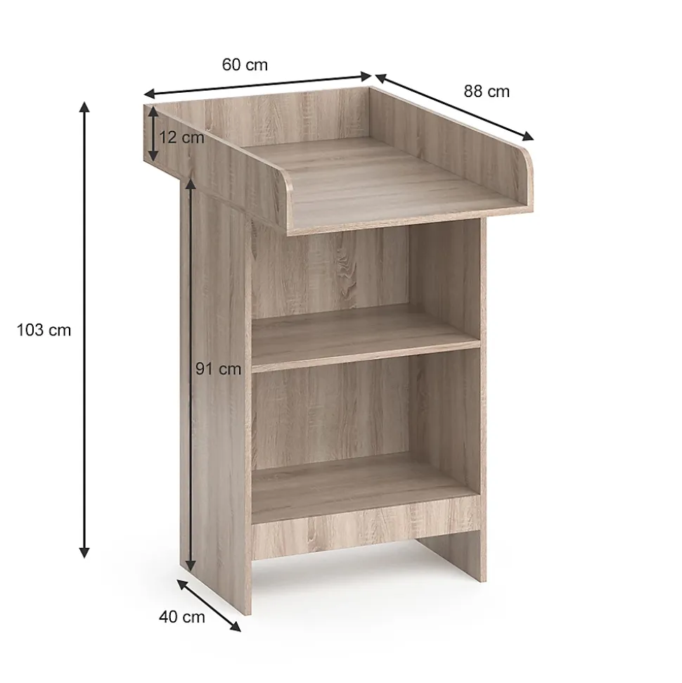 Vicco Commode à langer Sonoma 60x103cm