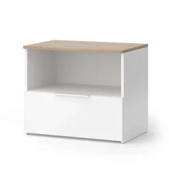 Vicco Commode Blanc/Sonoma 60x50cm avec rabat