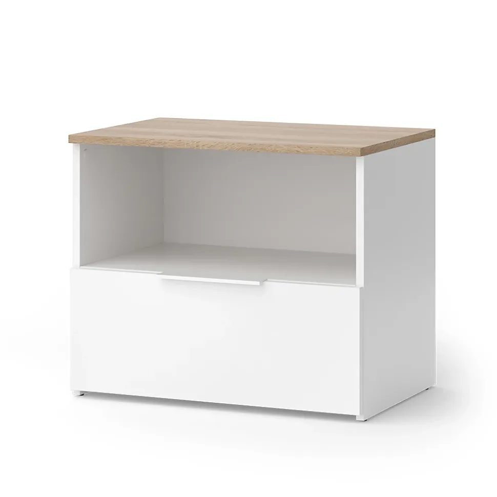 Vicco Commode Blanc/Sonoma 60x50cm avec rabat