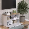 Vicco Commode Blanc/Sonoma 80x50cm avec 1 compartiment fermé