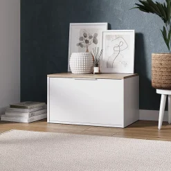 Vicco Commode Blanc/Sonoma 60x36cm avec portes
