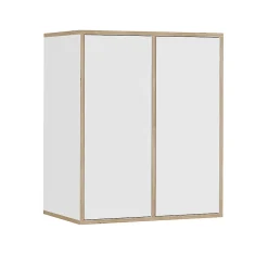 Vicco Etagère Blanc 63x75cm avec 2 portes