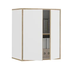 Vicco Etagère Blanc 63x75cm avec 2 portes