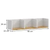 Vicco Etagère Chêne blanc/force de lor 90x20cm