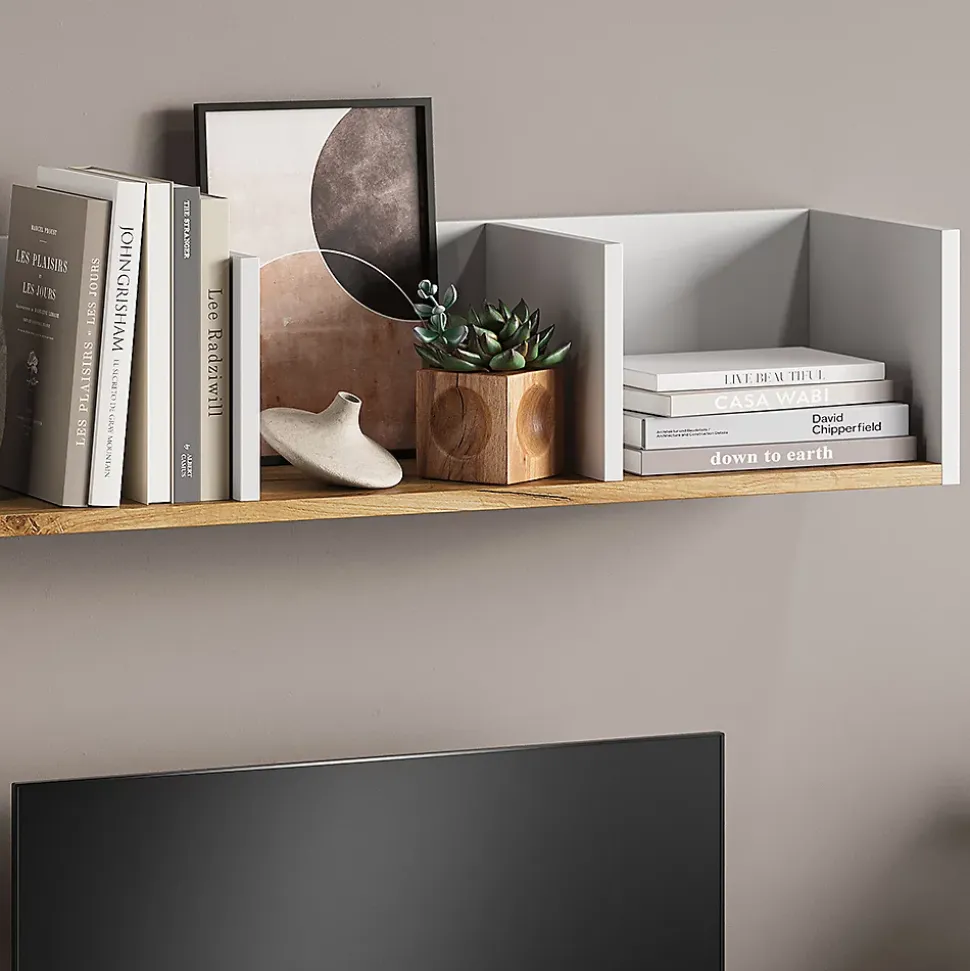 Vicco Etagère Chêne blanc/force de lor 90x20cm