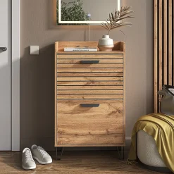 Vicco Le basculeur à chaussures Chêne Wotan 59.8x100cm avec 2 compartiments