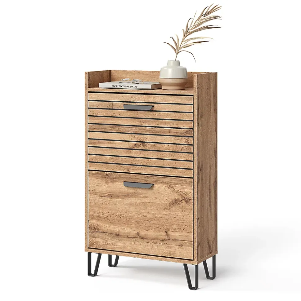 Vicco Le basculeur à chaussures Chêne Wotan 59.8x100cm avec 2 compartiments