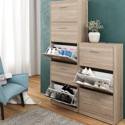 Vicco Meuble à chaussure Sonoma 59x169.5cm