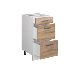 Vicco Meuble bas universel Sonoma 40cm avec tiroirs, sans PT