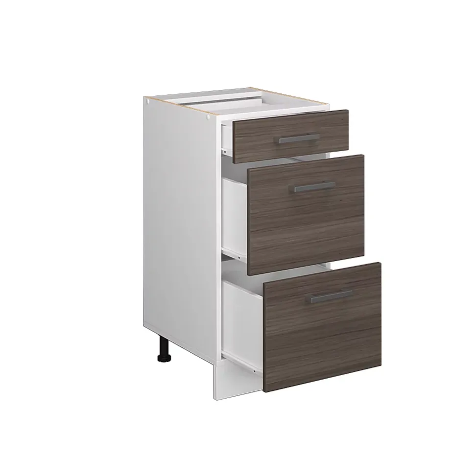 Vicco Meuble bas universel Gris 40cm avec tiroirs, sans PT