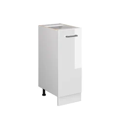 Vicco Meuble bas universel Blanc Haute brillance 30cm avec porte, sans PT