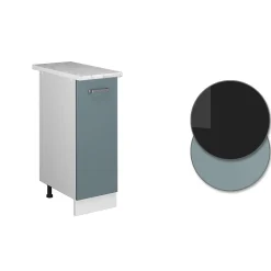 Vicco Meuble bas universel Bleu-gris 30cm avec porte, avec PT