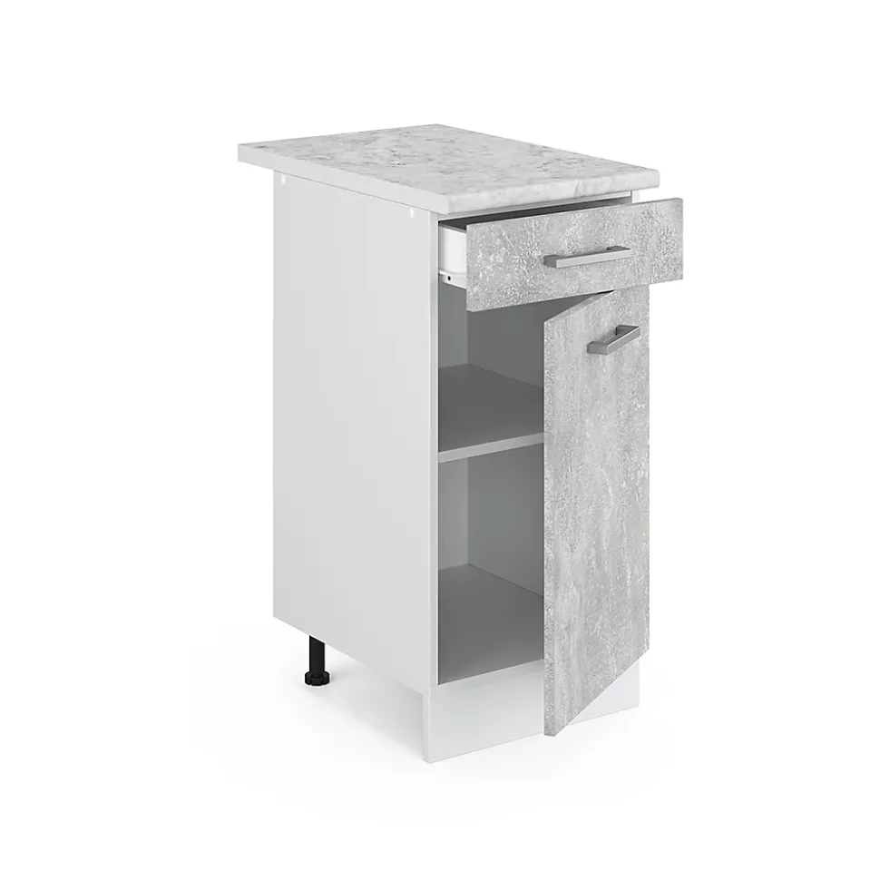 Vicco Meuble bas universel Béton 40cm avec tiroir, avec PT