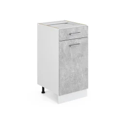 Vicco Meuble bas universel Béton 40cm avec tiroir, avec PT
