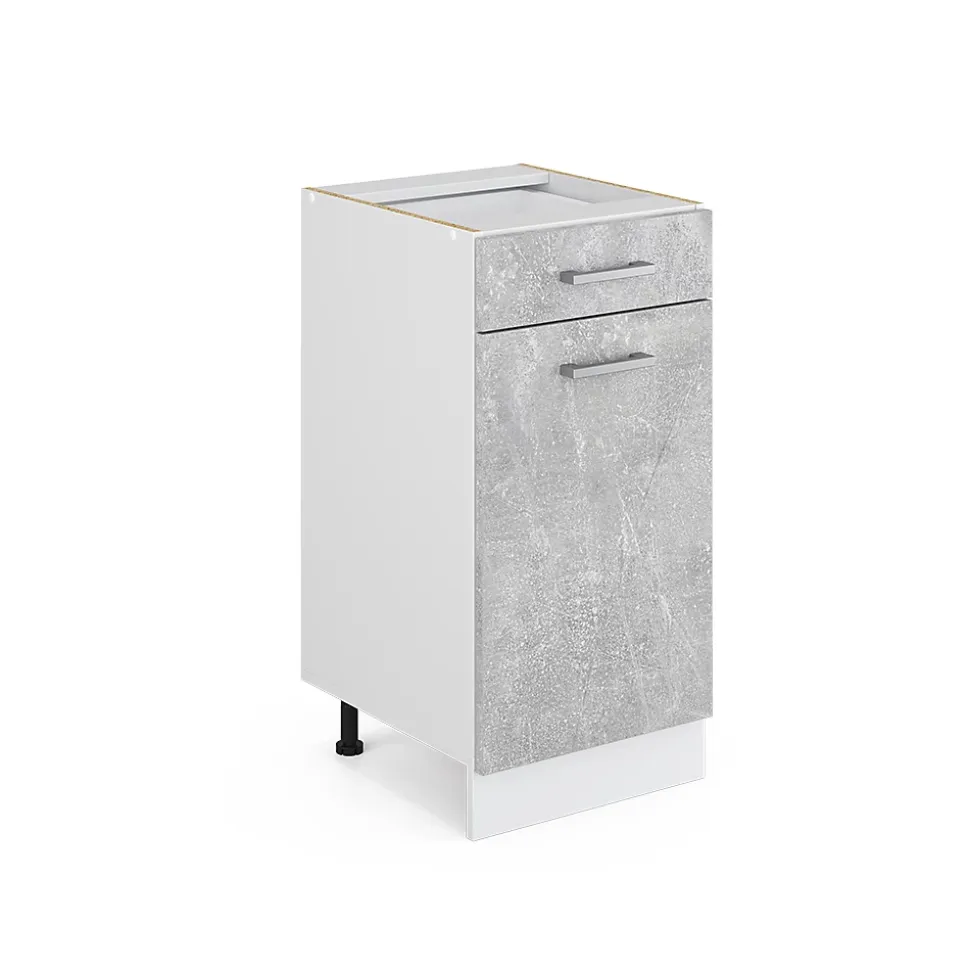 Vicco Meuble bas universel Béton 40cm avec tiroir, avec PT