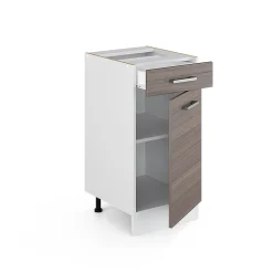 Vicco Meuble bas universel Gris 40cm avec tiroir, sans PT
