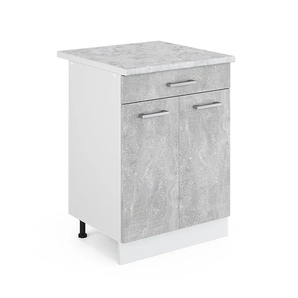 Vicco Meuble bas universel Béton 60cm avec tiroirs