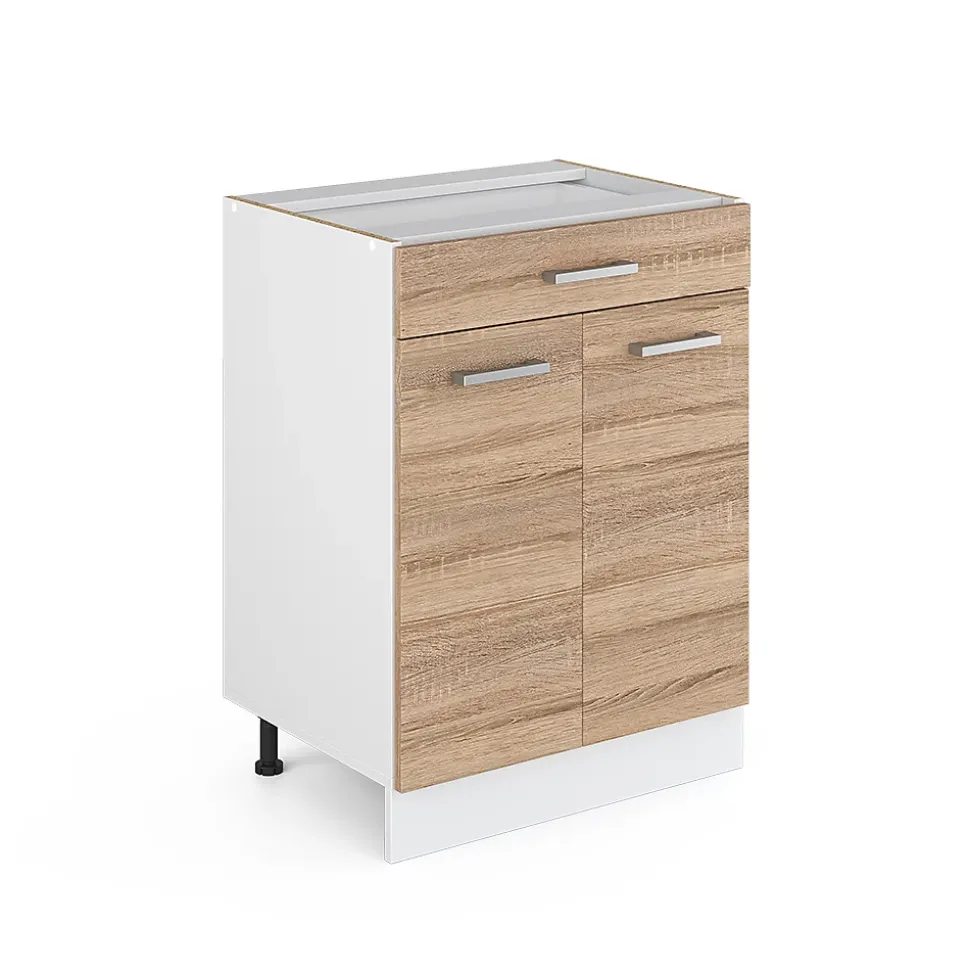 Vicco Meuble bas universel Sonoma 60cm avec tiroirs, sans PT