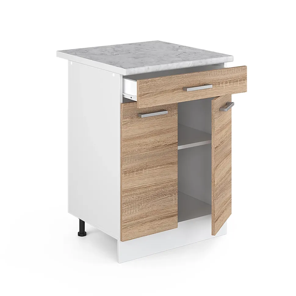 Vicco Meuble bas universel Sonoma 60cm avec tiroirs