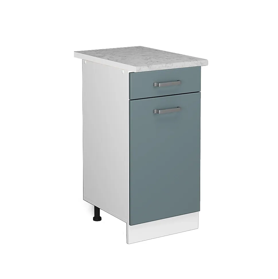 Vicco Meuble bas universel Bleu-gris 40cm avec tiroir, avec PT