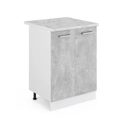 Vicco Meuble bas universel Béton 60cm avec portes, avec PT