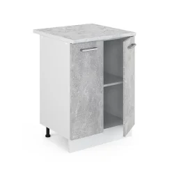 Vicco Meuble bas universel Béton 60cm avec portes, avec PT