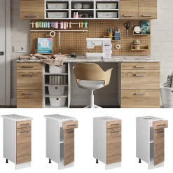 Vicco Meuble bas universel Sonoma 30cm avec tiroir, avec PT
