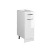 Vicco Meuble bas universel Blanc Haute brillance 30cm avec tiroir, sans PT