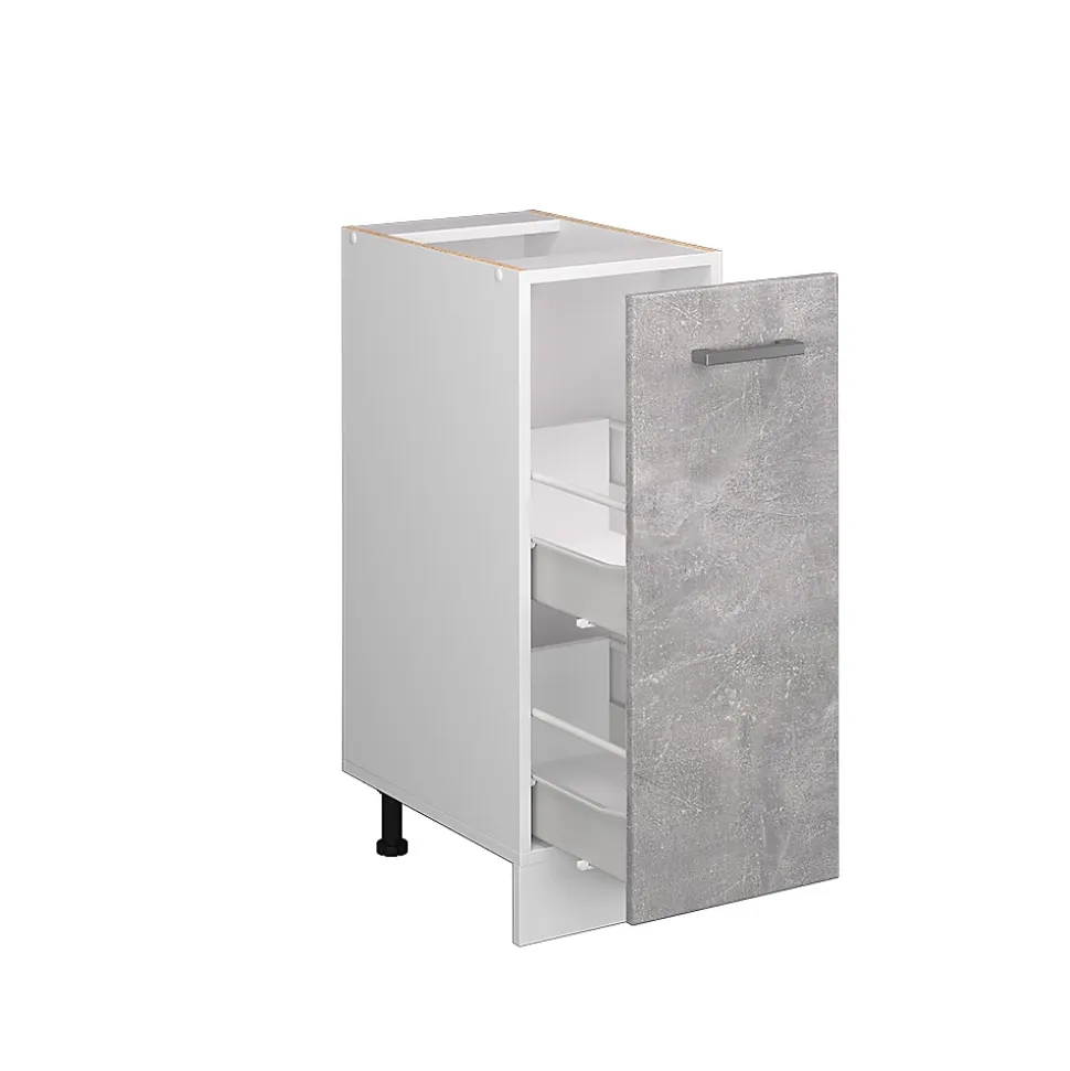 Vicco Meuble bas universel Béton 30cm avec porte, sans PT