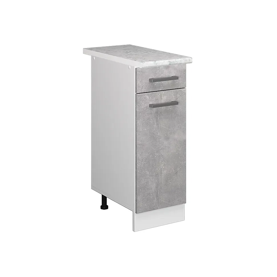 Vicco Meuble bas universel Béton 30cm avec tiroir, avec PT