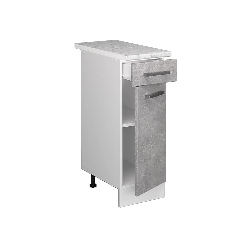 Vicco Meuble bas universel Béton 30cm avec tiroir, avec PT
