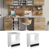 Vicco Meuble bas universel Noir Haute brillance 60cm avec grande niche, sans PT
