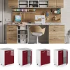 Vicco Meuble bas universel Rouge bordeaux Haute brillance 60cm avec portes, avec PT