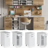 Vicco Meuble bas universel Blanc Haute brillance 40cm avec tiroir, sans PT