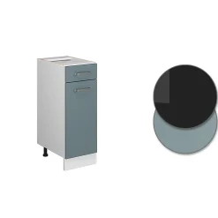 Vicco Meuble bas universel Bleu-gris 30cm avec tiroir, sans PT