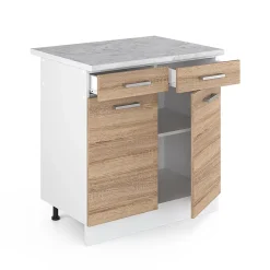Vicco Meuble bas universel Sonoma 80cm avec tiroirs et portes, avec PT