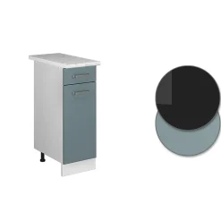 Vicco Meuble bas universel Bleu-gris 30cm avec tiroir, avec PT
