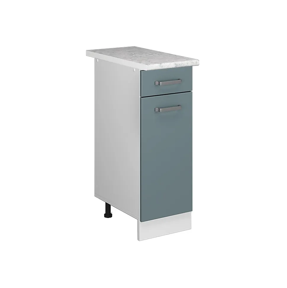 Vicco Meuble bas universel Bleu-gris 30cm avec tiroir, avec PT
