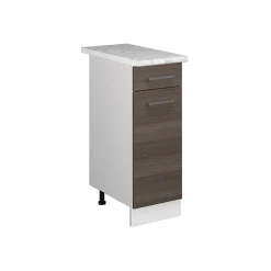 Vicco Meuble bas universel Gris 30cm avec tiroir, avec PT