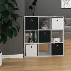 Vicco Meuble de rangement cube Blanc 82.8x82.8cm
