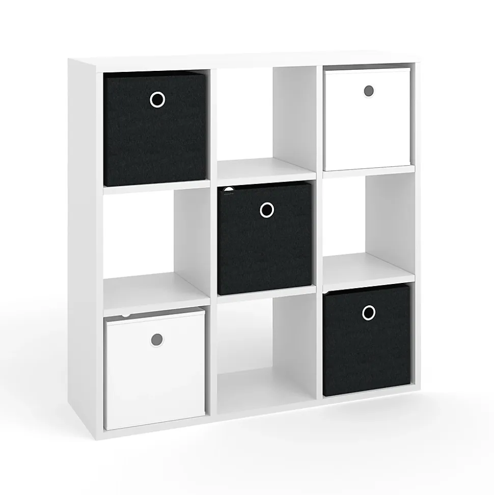 Vicco Meuble de rangement cube Blanc 82.8x82.8cm