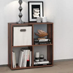 Vicco Meuble de rangement cube Bois antique 72.6x72cm