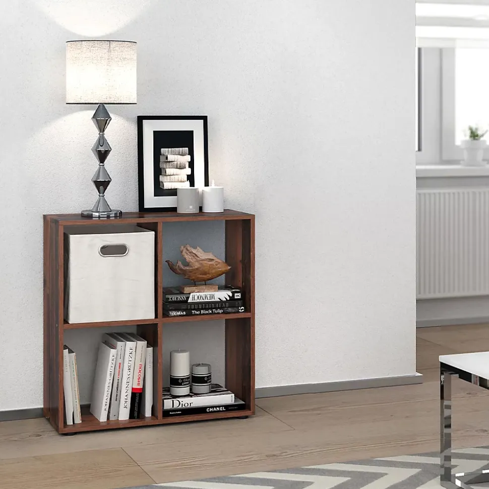 Vicco Meuble de rangement cube Bois antique 72.6x72cm