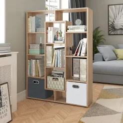 Vicco Meuble de rangement cube Sonoma 107.2x143cm