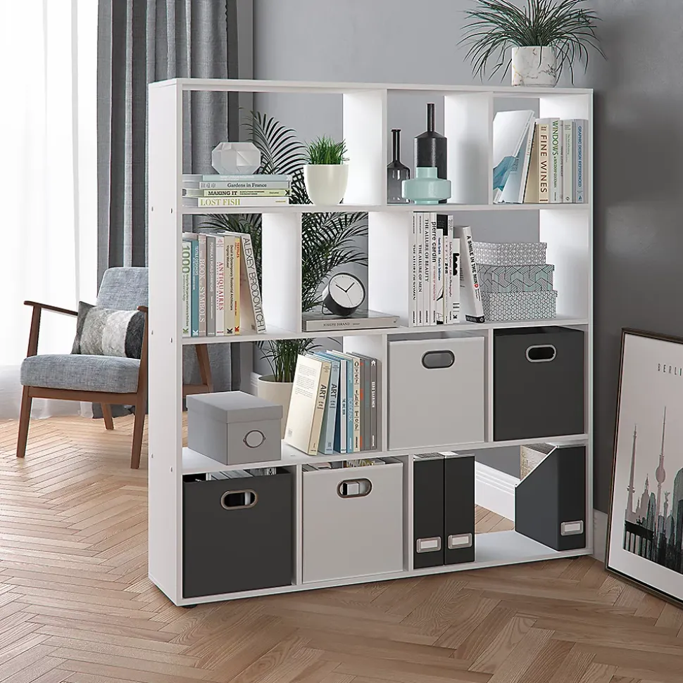 Vicco Meuble de rangement cube Blanc 131.6x143cm