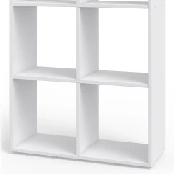 Vicco Meuble de rangement cube Blanc 72x107.8cm