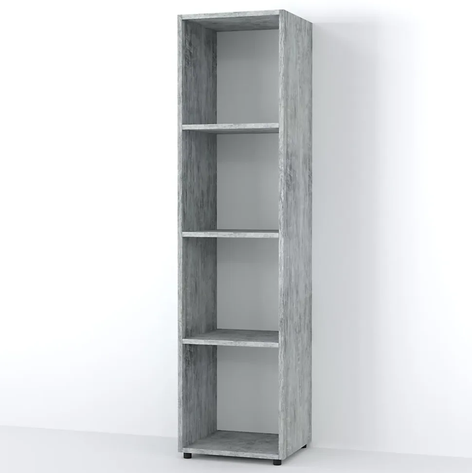 Vicco Meuble de rangement cube Gris 142.5x36.2cm