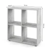 Vicco Meuble de rangement cube Béton 72.6x72cm