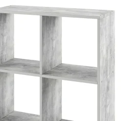 Vicco Meuble de rangement cube Béton 72.6x72cm