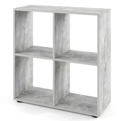 Vicco Meuble de rangement cube Béton 72.6x72cm